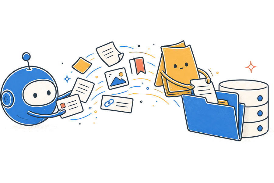 Notes and files gathering into one organized source